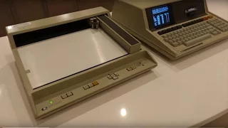 HP 85 computer draws anime on a vintage HP pen plotter