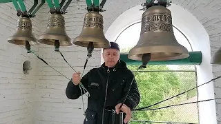 Колокольня храма Митрофана Воронежского г. Пенза, звонит Андрей Токарев 6 мая 2024 года