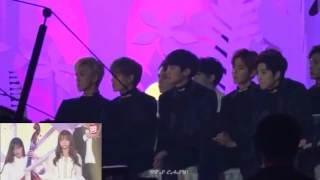 161119 EXO AND SEVENTEEN Reaction to GFRIEND @ MMA 2016