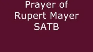 Prayer of Rupert Mayer SATB Acapella