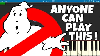 Ghostbusters Theme EASY Piano Tutorial - Ray Parker Jr