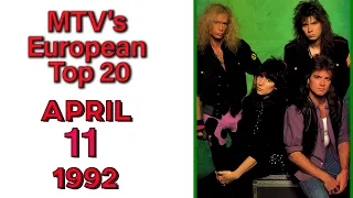 MTV's European Top 20 [] 11 APRIL 1992