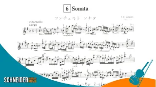 Sonata in E Minor [ Largo ] - F. Veracini | Violin Sheet Music | Suzuki Book Violin