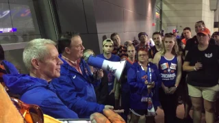 FC Cincinnati GM speaks to supporters during weather delay - May 20, 2017