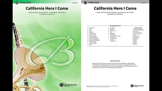 California Here I Come, arr. Jerry Brubaker  – Score & Sound