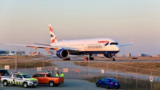 British Airways Airbus A350-1000 Sunset Departure from Toronto Pearson | BA92 to London Heathrow