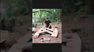 Building a Bushcraft Sawmill  Part1   Survival Cabins, Catch and Cook  #bushcraft #build #camp #camp