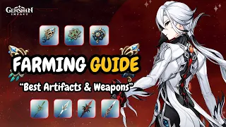 Complete Arlecchino farming Guide - Ascension Materials, Best Artifacts & Weapons | Genshin Impact