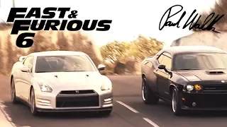 Opening Race - FAST and FURIOUS 6 (GT-R & SRT8) 1080p