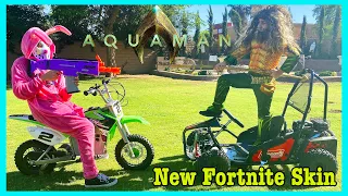 NEW FORTNITE SKIN | AQUAMAN BATTLES RABBIT RAIDER | D&D SQUAD