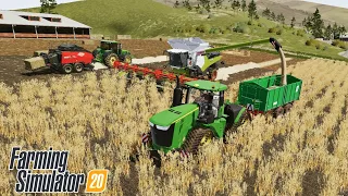 harvesting oats in fs 20 | farming simulator 20 gameplay
