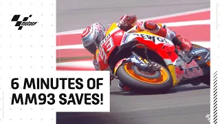 6 minutes of Marc Marquez saves 🔥 | Celebrating 6 Million YouTube Subscribers!