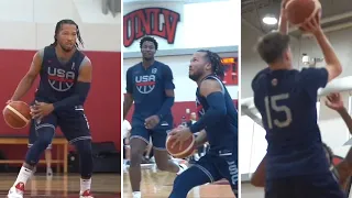 Jalen Brunson Anthony Edwards & Team USA BOUNCE Back and Defeat Select Team In BOTH Scrimmages!