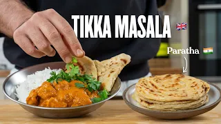 Ma recette de tikka masala & pain plat feuilleté indien (paratha)🫓🍗🔥