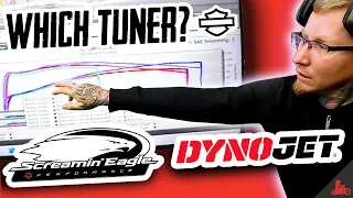 Harley-Davidson Screamin' Eagle vs DynoJet Tuner! (Which = MORE Horsepower?)