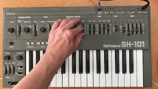 Roland SH-101 one minute jam