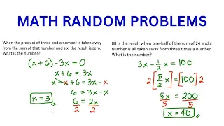 Math Random Problems - Exam Reviewer