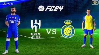 EA SPORTS FC 24 - Al Hilal VS Al Nassr ft Ronaldo, Neymar | Club Friendly | PS5 [4K60]