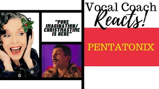 Vocal Coach Reacts & Deconstructs PENTATONIX Pure Imagination-Christmastime is Here