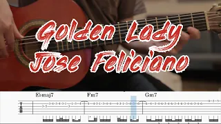 JOSE FELICIANO - GOLDEN LADY Guitar solo TABS