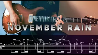 November Rain SOLO 1 and 2 | Guns N Roses | Play through lesson with TAB!