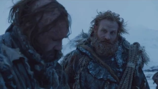 "I don't give 2 shits about wildings.. Gingers I hate" The Hound to Tormund Game of Thrones S07E6