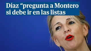 Yolanda Díaz traslada a Irene Montero "la pregunta" de si debe ir en las listas electorales