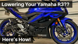 So you wanna lower your 2019 Yamaha R3?!