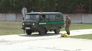 Полоцкий погранотряд провел соревнования на лучшую тревожную группу (04.05.2023)