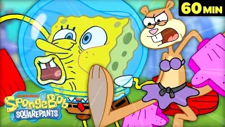 Best SpongeBob Fights and Battles! 💥🥊 | 60 Minute Compilation | SpongeBob