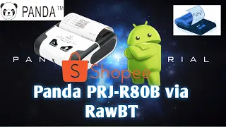 Cetak Resi Pengiriman Shopee Menggunakan Printer Panda PRJ-R80B via RawBT