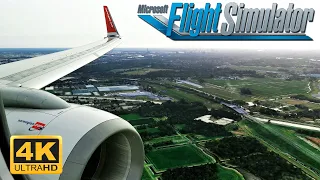 (4K) Flight Simulator 2022   PMDG 737 - MAXIMUM SETTINGS -  - Landing At Amsterdam