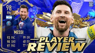 98 TOTY MESSI PLAYER REVIEW! TEAM OF THE YEAR MESSI - FIFA 23 ULTIMATE TEAM