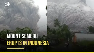 Mount Semeru Erupts In Indonesia Sparking Panic As Locals Flee