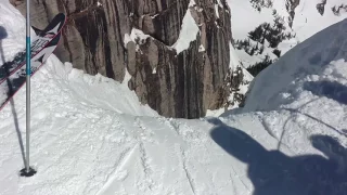 How not to ski corbets couloir 2017 Jackson Hole Wyoming