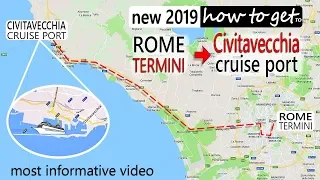 (how to) Rome to Civitavecchia cruise port @CruiseTravelVideos