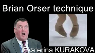 Ekaterina KURAKOVA. Euro 20. Wrong edge. Brian Orser technique. Figure skating.