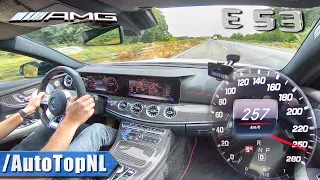 MERCEDES AMG E Class Coupe E53 TOP SPEED on AUTOBAHN (No Speed Limit) by AutoTopNL