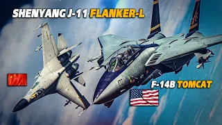 The Best Dogfighter | F-14B Tomcat Vs Chinese J-11 Flanker-L DOGFIGHT | Digital Combat Simulator |