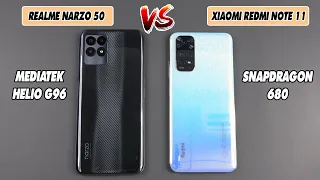 Realme Narzo 50 vs Xiaomi Redmi Note 11 Global | SpeedTest and Camera comparison