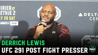 Derrick Lewis to the media: “Y’all d***heads” | UFC 291 Post Press Conference