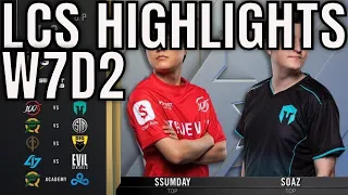 LCS Highlights ALL GAMES Week 7 Day 2 Spring 2020 League of Legends Championship Series