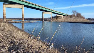 Fishing a Bridge for WHATEVER I CAN CATCH!! (Spring Fishing)