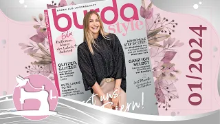 Журнал Burda Style 1/2024 Праздничная Мода! Новые Выкройки для Шитья! Sewing Pattern Magazines!