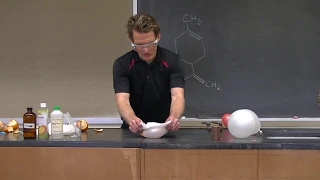 The science behind why a balloon pops when squirted with an orange peel.