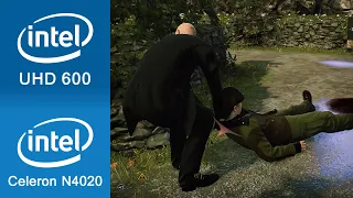 Hitman Absolution Gameplay Intel UHD 600 + Intel Celeron N4020