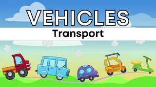 Vehicles Names | Learn Vehicles Names | English Words | Preschool | Kids & Toddlers