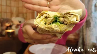 Мукбанг. Шаурма з чукою🫣🌯 Обов'язково приготуйте👍