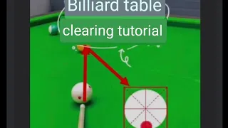 Billiard table clearing tutorial #billiards #8ballpool #tips_and_trick
