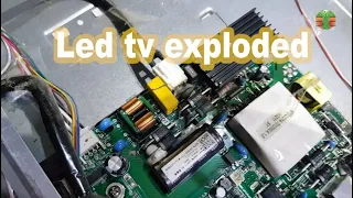 Led tv exploded